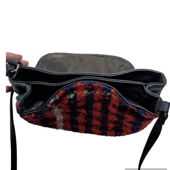 Claramonte Accessories-Anthropologie| Leather & Fabric Suzy Crossbody Bag - Picture 4 of 11